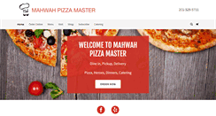 Desktop Screenshot of mahwahpizzamaster.com